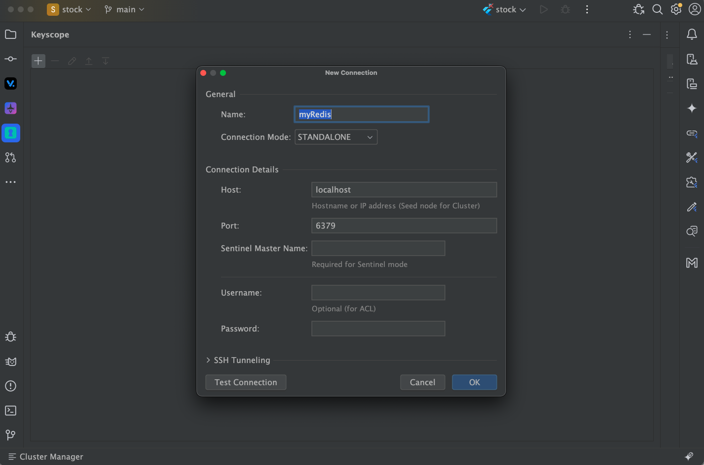 Keyscope Cluster Connector Screenshot