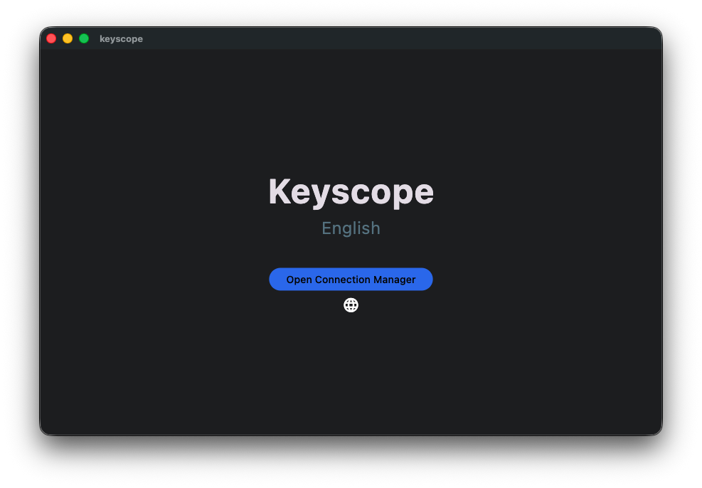 Keyscope Screenshot - Introduction Screen